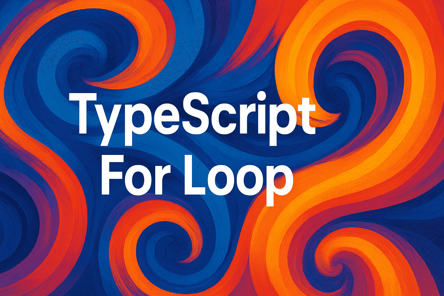 TypeScript For Loop
